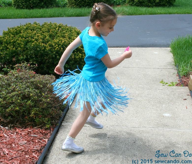 Sew Can Do Fanciful Fringe Skirt Made Easy Using My Own Fringemaker